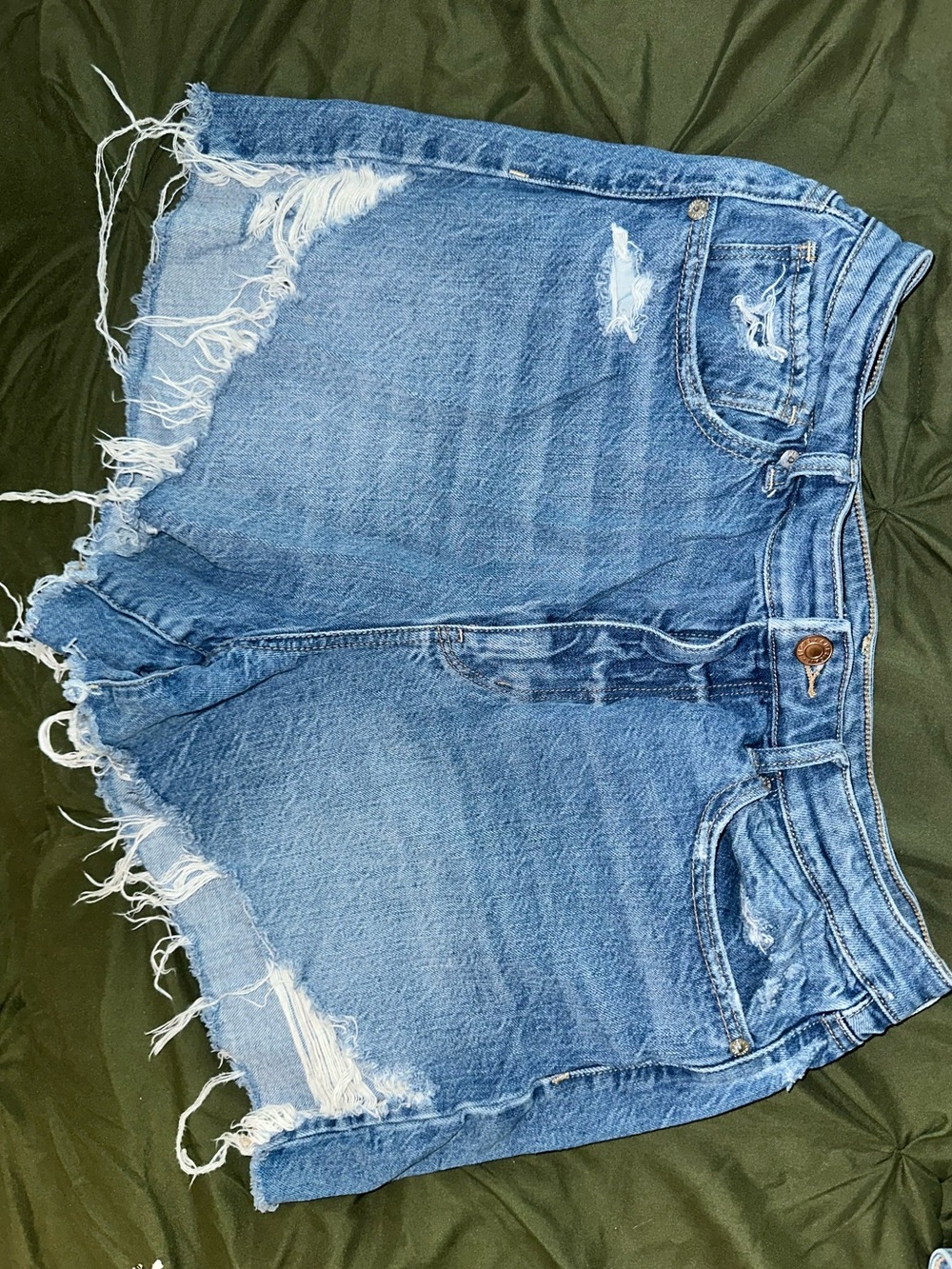 American Eagle Mom Distressed Shorts